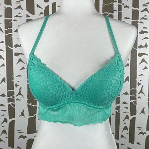 PINK Victoria’s Secret Push-Up Bra Aqua Green S